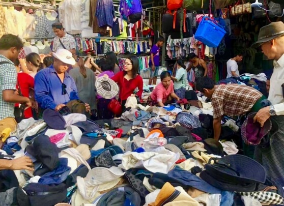 Myanmar used clothes_market